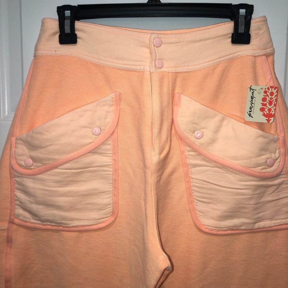 New Free People FP Movement Peach Timko Barrel Leg Pants sz S/Small - Picture 6 of 8